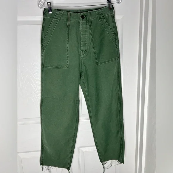 NWOT Mother The Patch Pocket Private Ankle High-waisted Cargo Pants Sz 25 - Picture 8 of 12